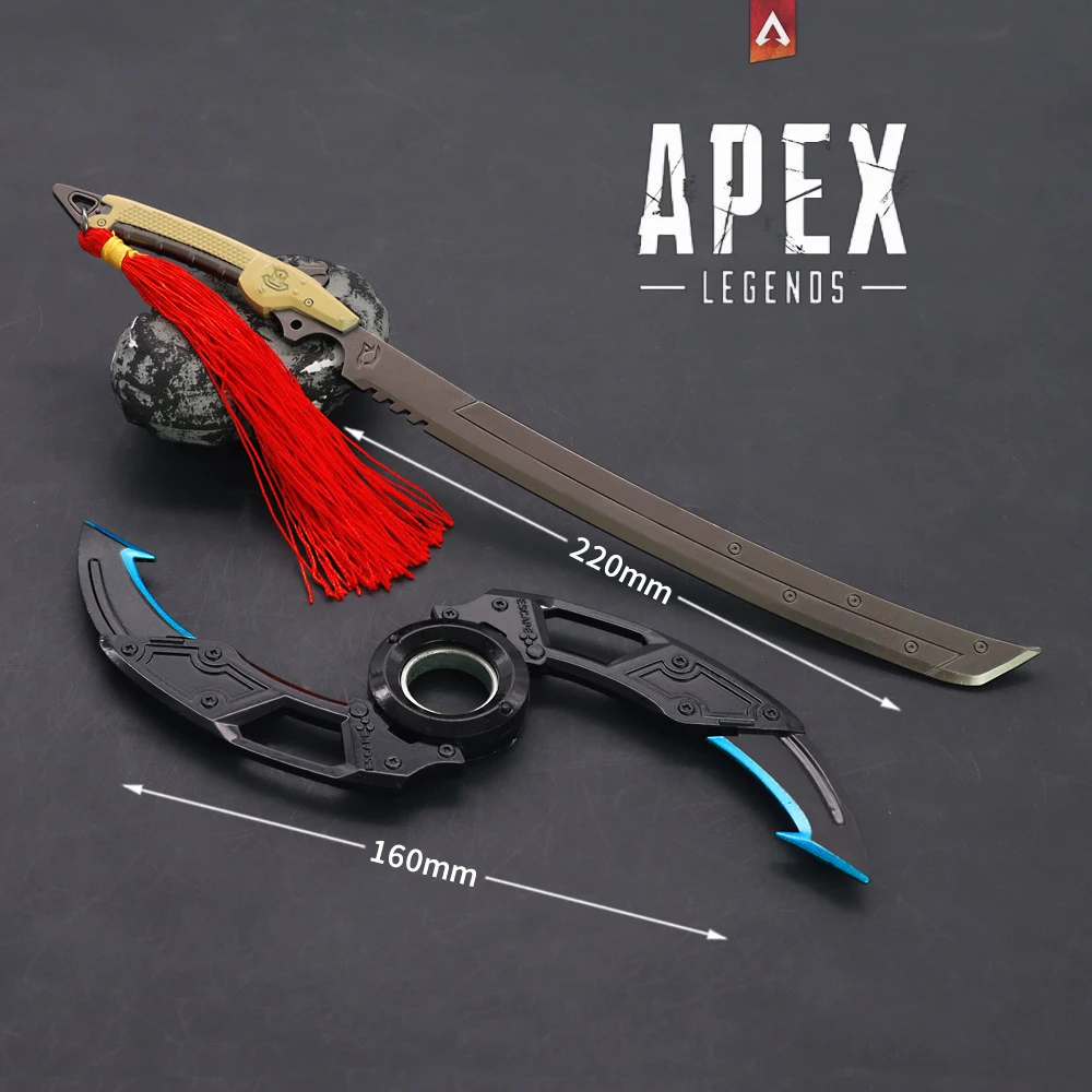 

Apex Legends Game Weapon Toy Sword Model Heirloom Ash Severing The Void Sword Arc Trap Spinning Dart Game Keychain Toy for Boys