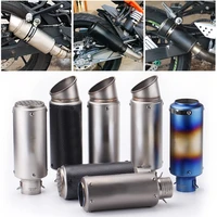 universal 51mm 60mm exhaust with db killer motorcycle exhaust pipe for gp project micropole muffler carbon fiber exhaust