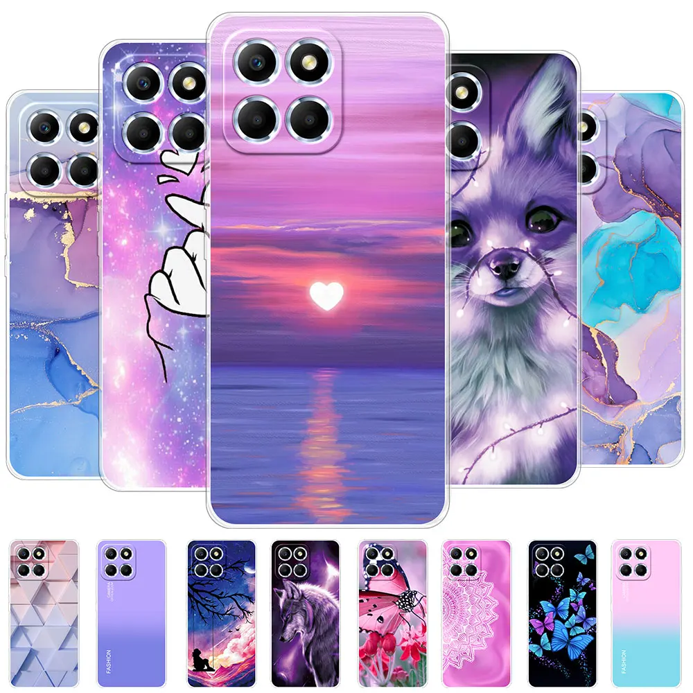 Чехол для Honor X8b LLY-LX1 чехол X8A CRT-LX1 противоударный Прозрачный мягкий силиконовый