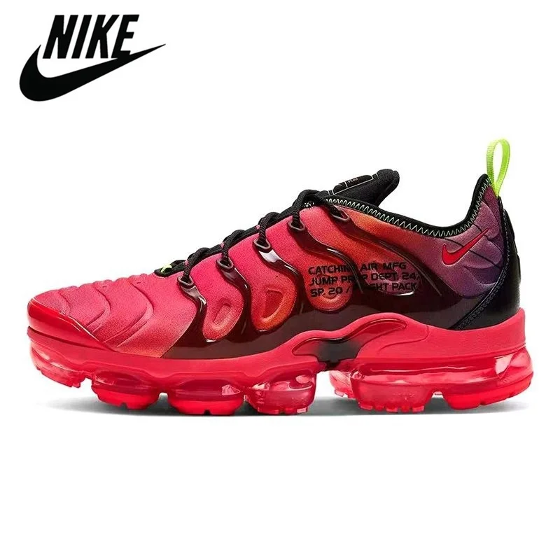 

Authentic Nike Air VaporMax Plus Tn Men's Red White Blcak Running Shoes New Arrival Outdoor Sneakers #924453-004