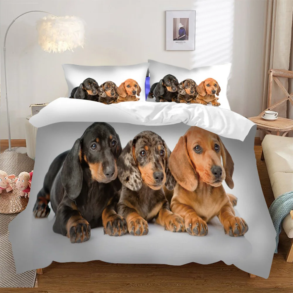 

Starblue-hgs, Pet, Animal, Cute Dog, Quilt Cover Pillowcase, Bed Set, Pillowcase Bedding, Single Double, Queen