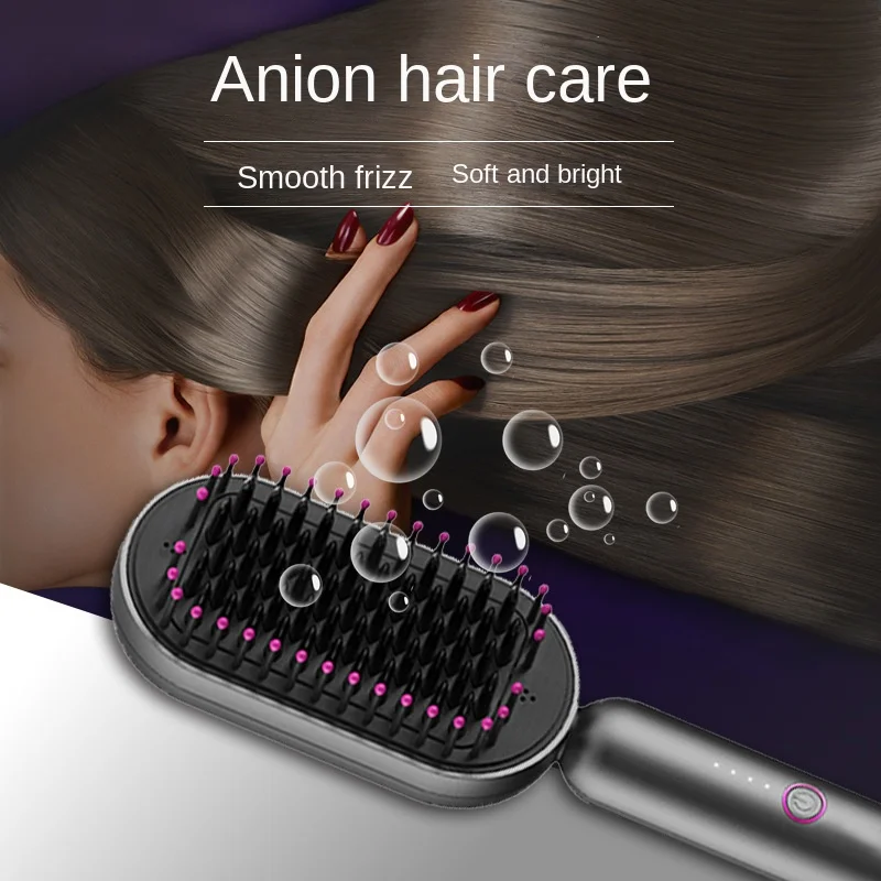 Negative Ion Water Ion Hair Care Soft Straight Comb Straightening Brush Hot Styling Appliances Beauty Health