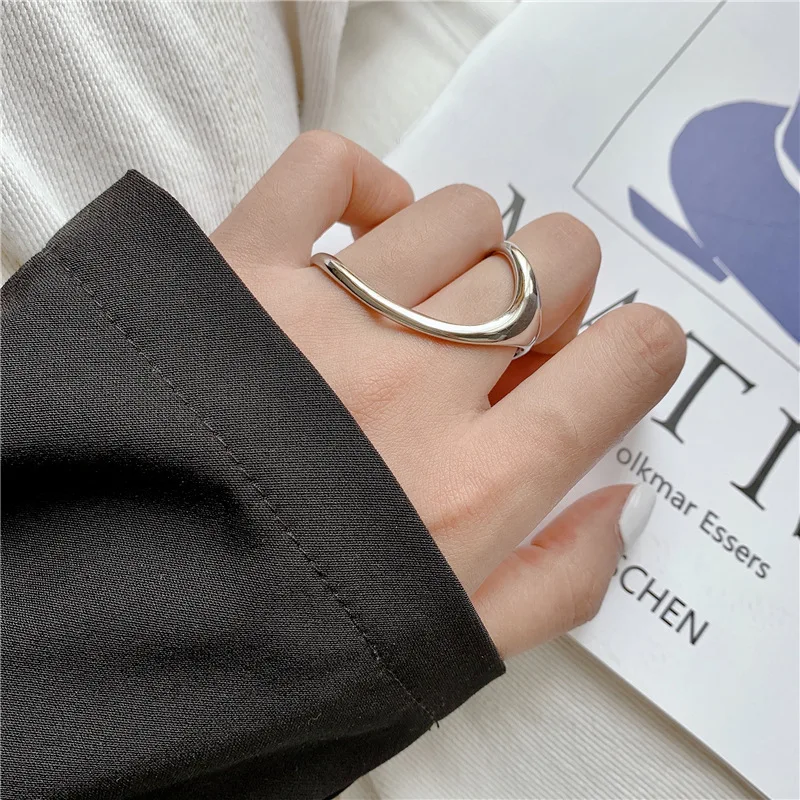 

Fashion Irregular Ring Opening Adjustable Women's Jewelry Charm Ins Gift Finger Stacking Accessories Decoration Party Friends