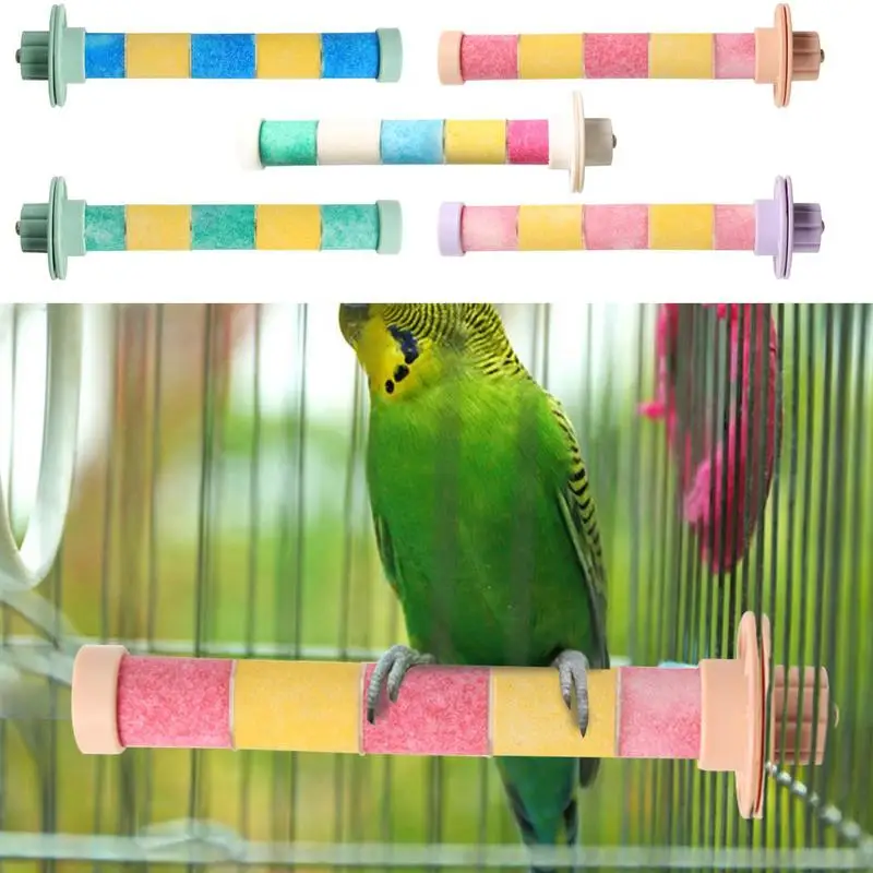 

Bird Standing Stick Birds Parrots Bathing Shower Standing Platform Grinding Stick Cage Accessories Parrot Cage Grinding Pole