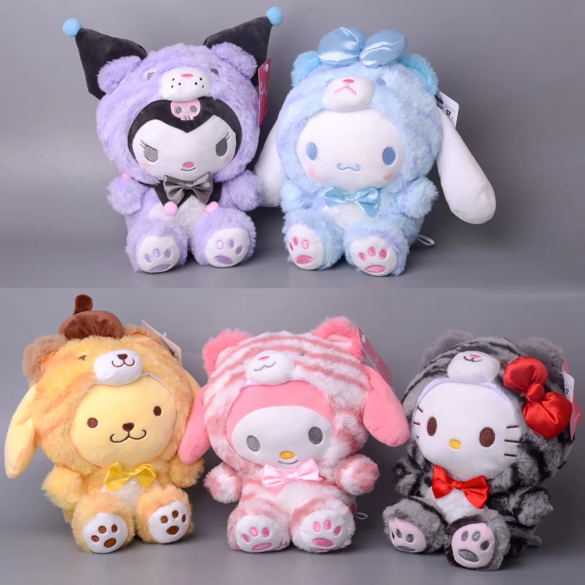 

23CM Sanrio Kawali Kuromi Hello Kitty My Melody Cinnamoroll Pillow Plush Anime Kid toy Cartoon Collection for halloween