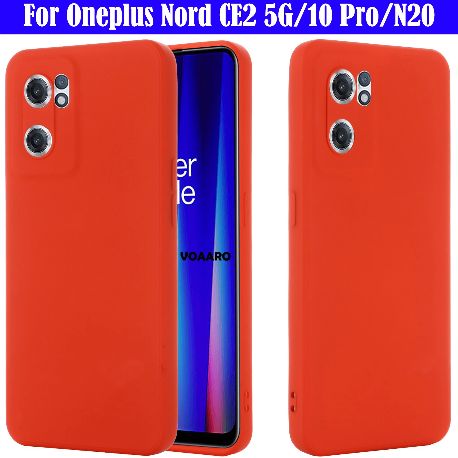 

Противоударный чехол для Oneplus Nord CE2, чехол для Oneplus 10 Pro 9RT Nord N20 2 5G CE N200 9R N100 9, мягкий чехол из жидкого силикона