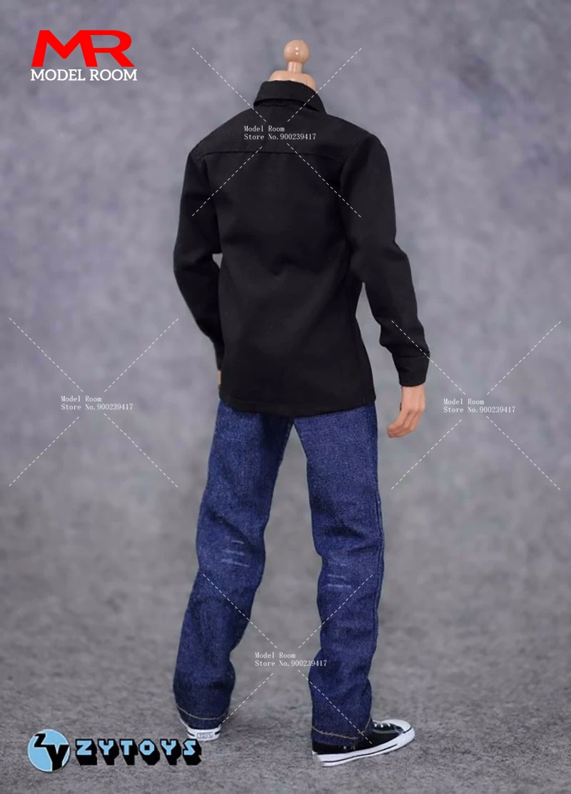 ZYTOYS ZY5001 1/6 Мужская рубашка пояс Джинсы комплект одежда модель подходит для 12