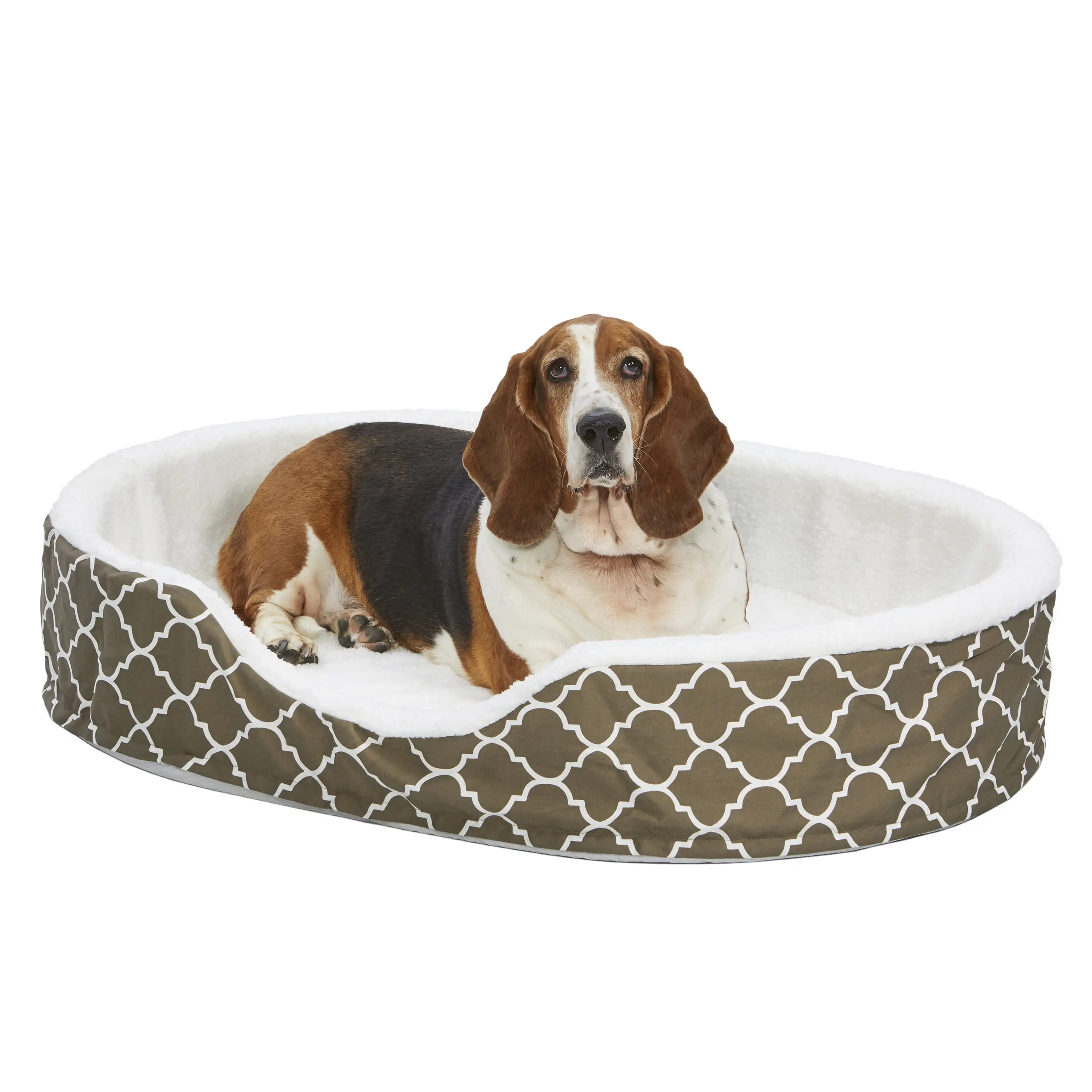 

HMTX MIDWEST QT BRWN TFLN NEST PET BED 48IN