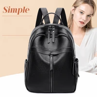 chic womens backpacks fashion luxury bookbag large capacity travel backpack genuine leather school bags commuter feminina bolsa