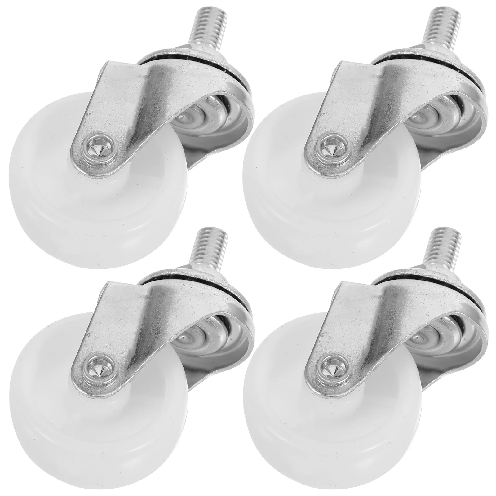 

4 Pcs Caster Wheels Trolley Utility Vehicle Replacement Swivel Cart Pp Small Casters