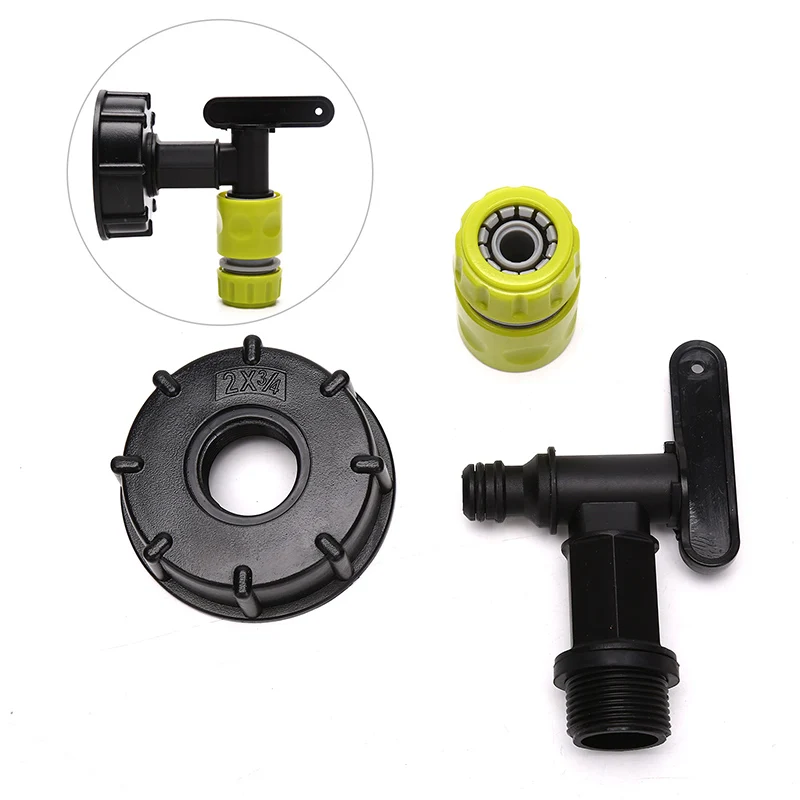 

1set 3/4inch BSP Thread IBC Tank Adapter Hose End Connector Garden Water Connector Durable Convenient For 3/4inch BSP Thread