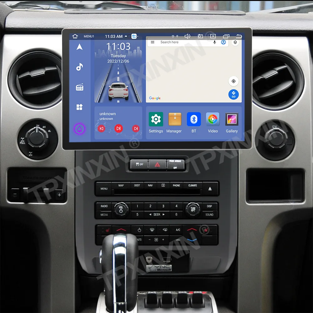 Фото Автомагнитола на Android 12 для Ford Raptor F150 2008-2014, автоматический GPS аудио Carplay видео, центральный мультимедийный плеер, стерео устройство 13,3 №2