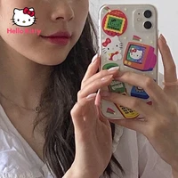 hello kitty for iphone 78pxxrxsxsmax1112pro12mini girly simple cute cartoon transparent soft shell