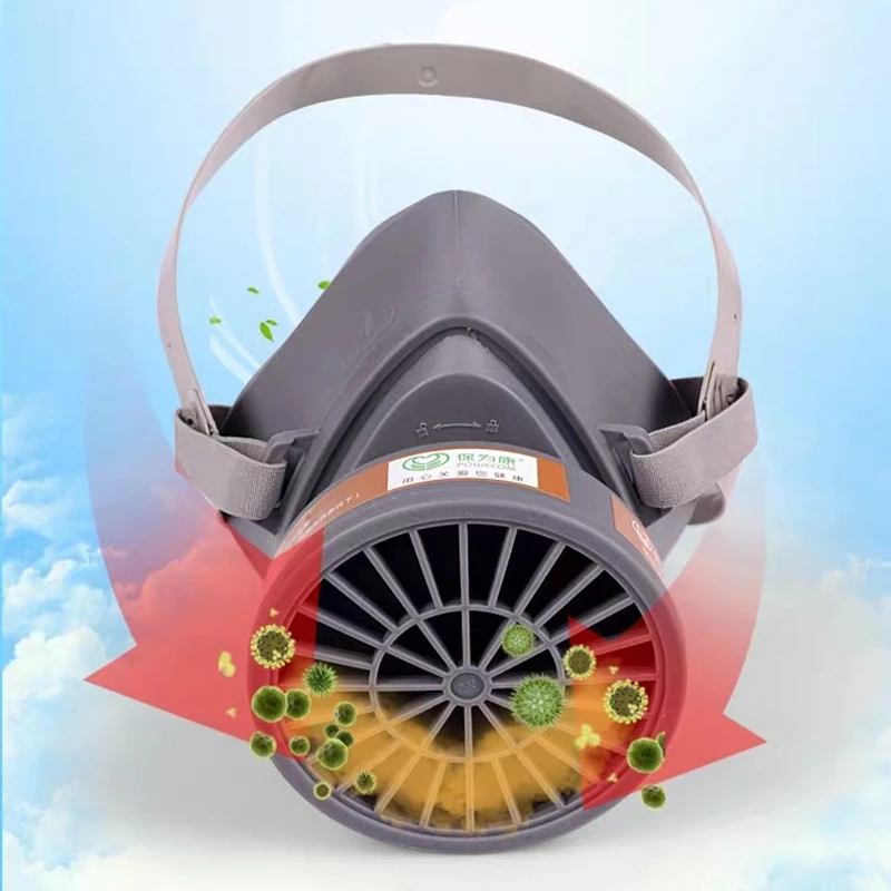 Защитная маска от дыма с фильтром из активированного угля респиратор для краски