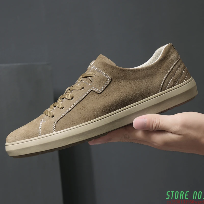 

Men's Casual Shoes Men Leather Loafers Flat Handmade Moccasins Designer Style Walking Shoes Comfortable Sneakers 2020 New