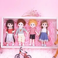 16cm bjd dolls 13 movable jointed girl boy toys with gift box fashion cute make up toy bjd beauty doll for birthday gifts set