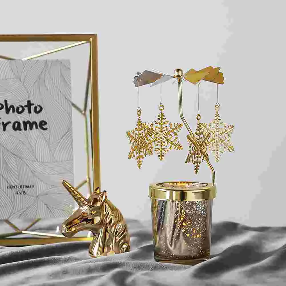 

Holder Holders Christmas Tealight Rotary Weddingcandlestick Table Metal Valentines Decorative Centerpieces Rotating Daytea