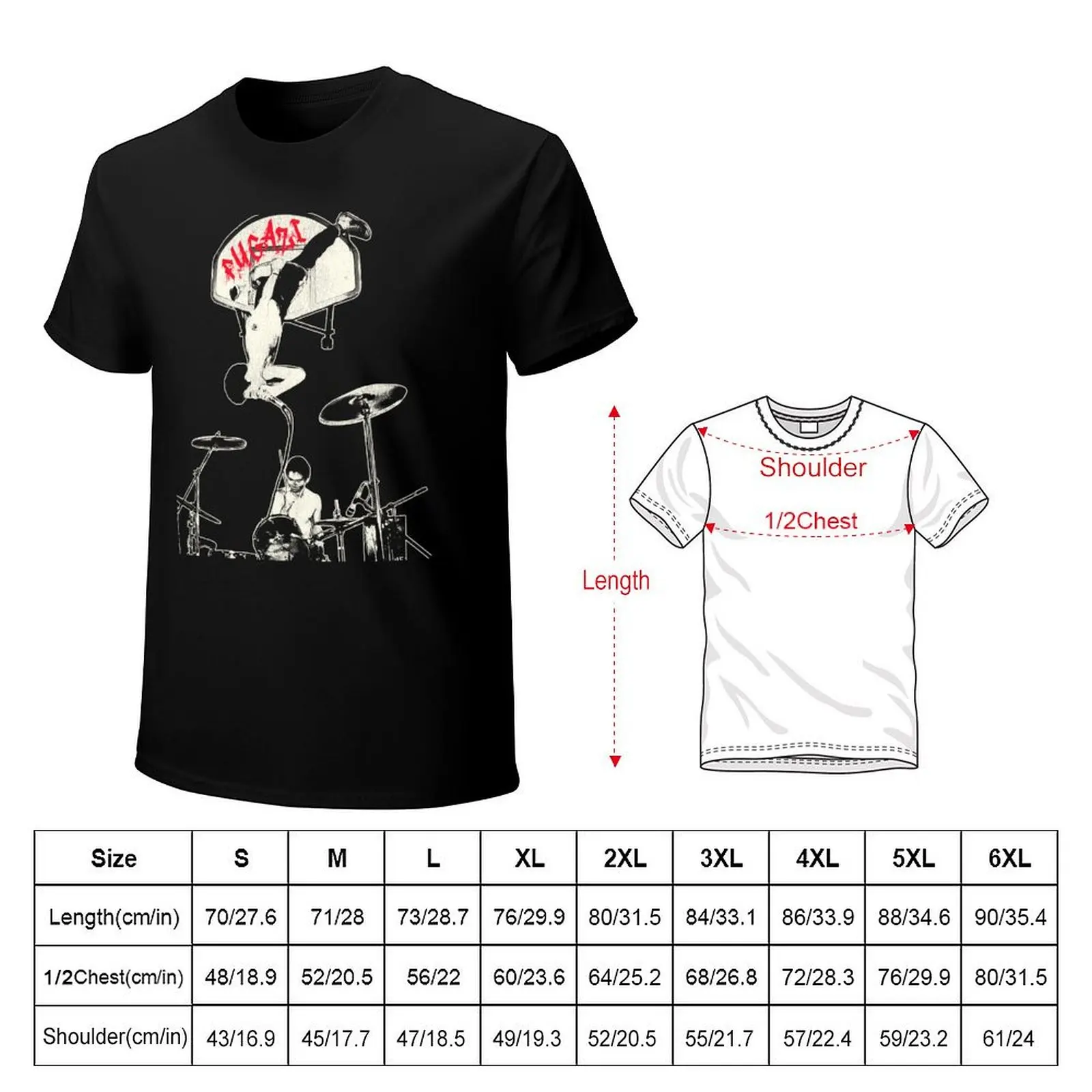 Фото Футболка Fugazi Hang Time, устойчивая к пятнам, повседневная футболка №2