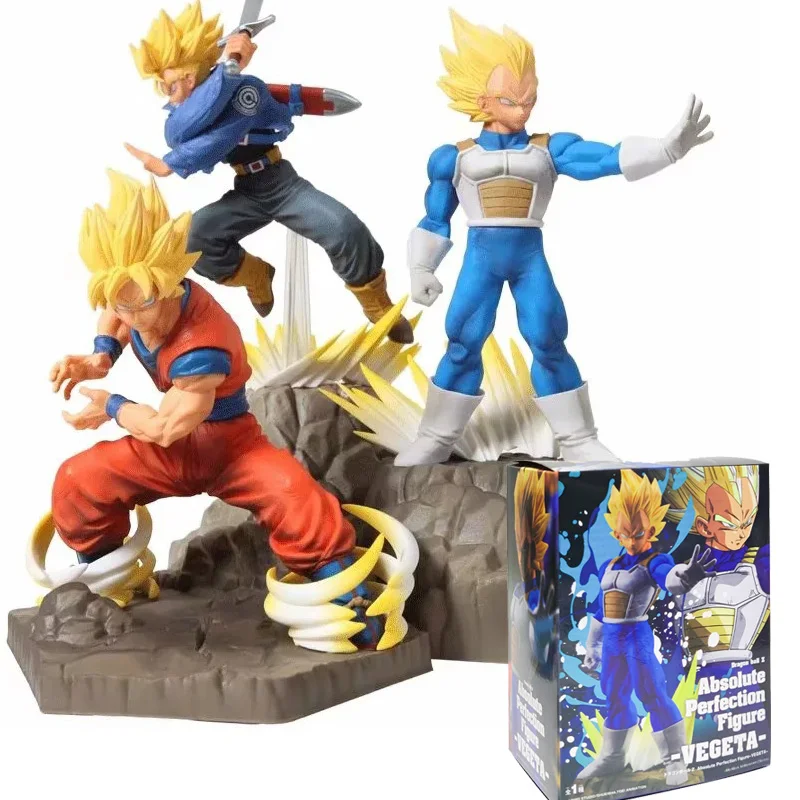 

Son Goku Dragon Ball Z Figure Super Saiyan Vegeta Trunks Anime Action Figure Absolute Perfection Figure Toys Model Decoration