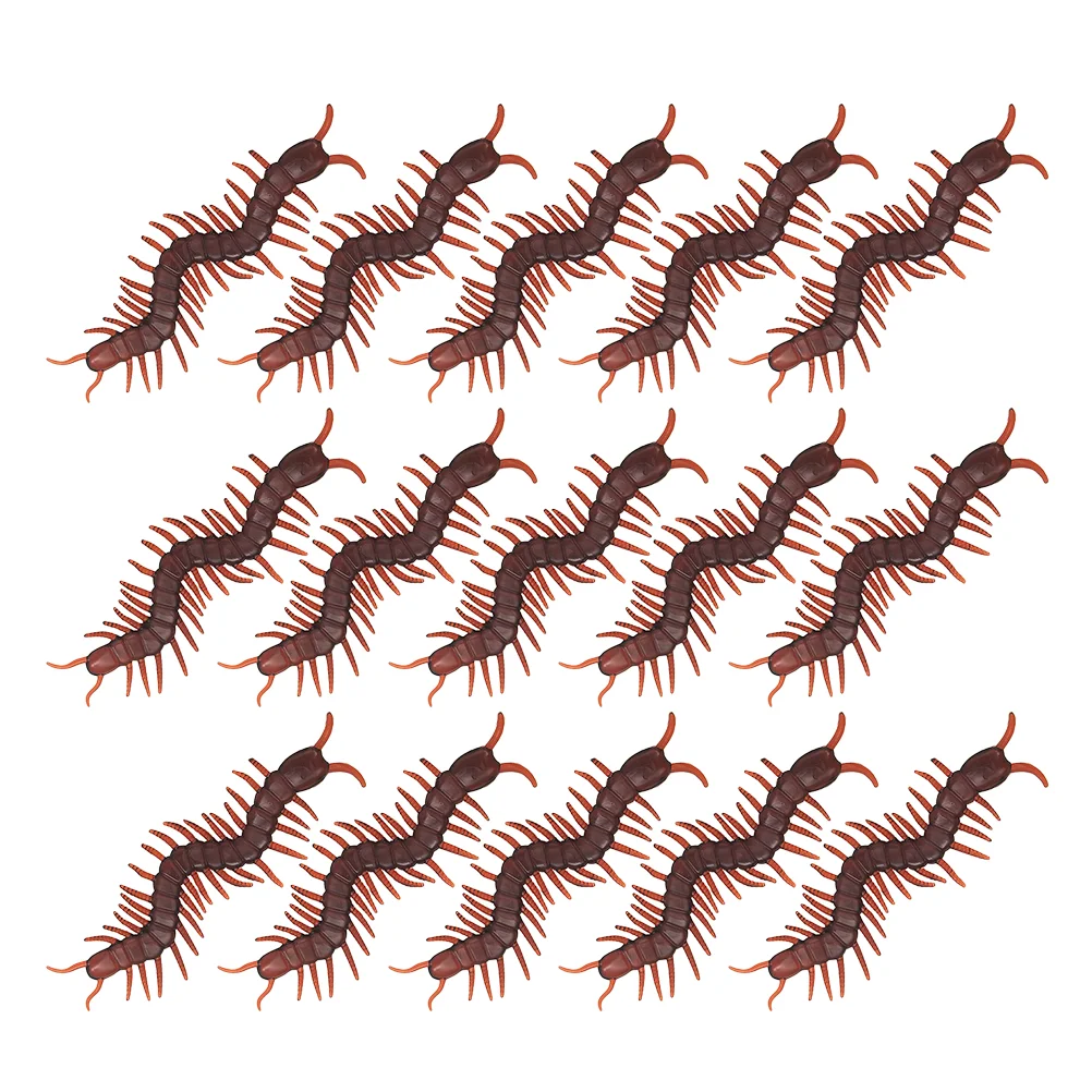 

15pcs Simulation Fake Centipede Toys Prank Trick Toy for Halloween April Fool's Day