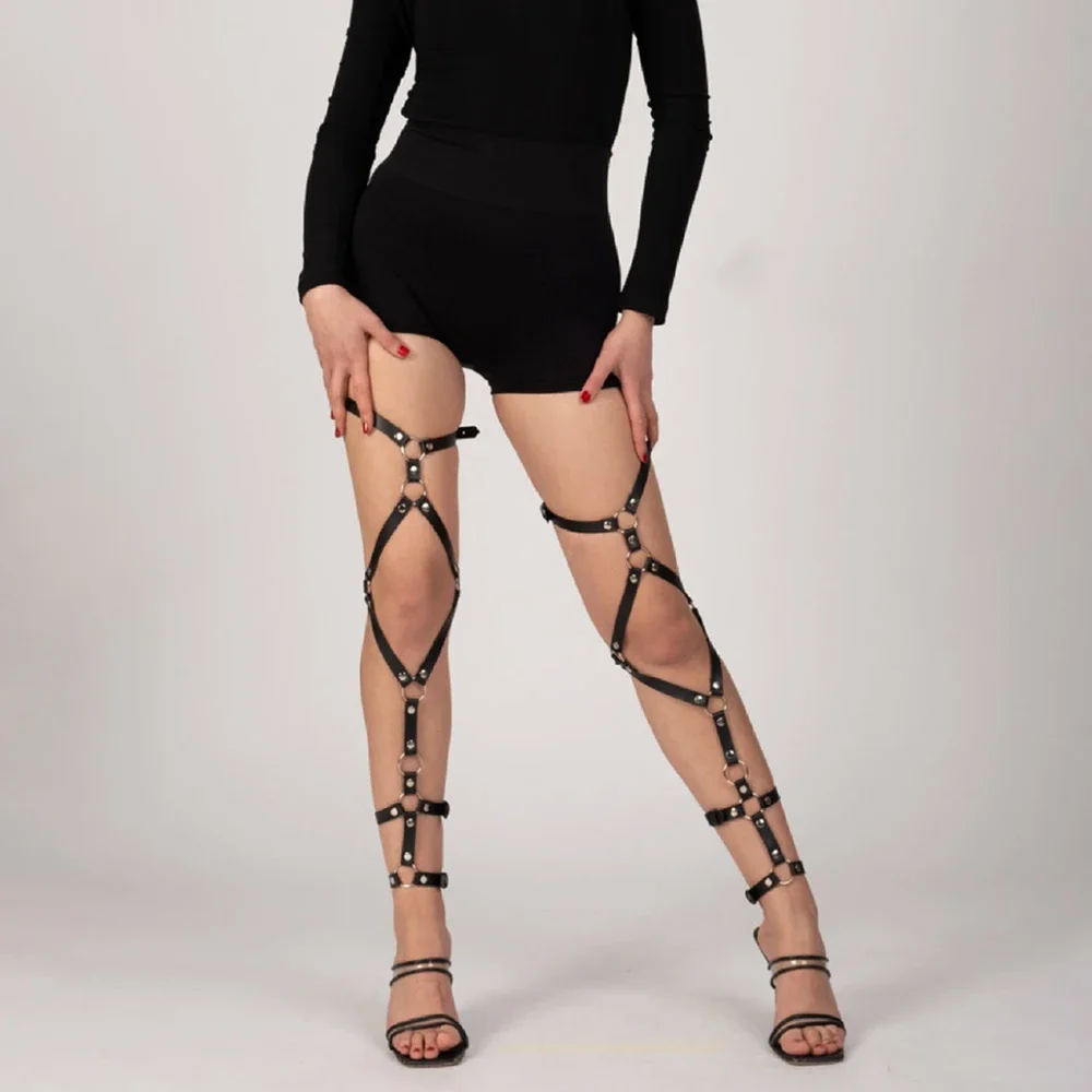 Женские Сексуальные Чулки Пояс Из Синтетической Кожи Подвязки Portepee Дизайн С