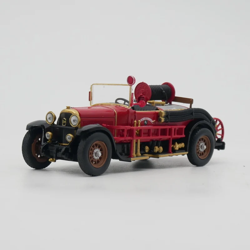 Модель французского пожарного автомобиля Delahaye модель машины из сплава под