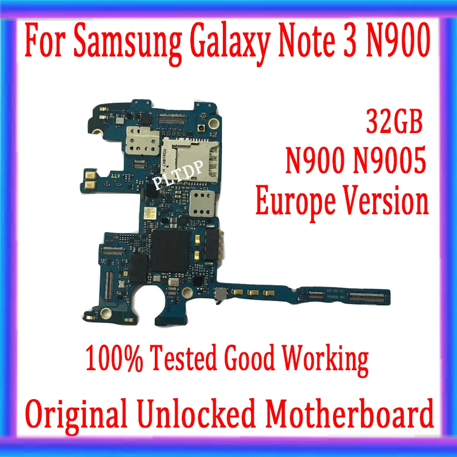 С системой Android для Samsung Galaxy Note 3 N900 N9005 оригинальная разблокированная материнская