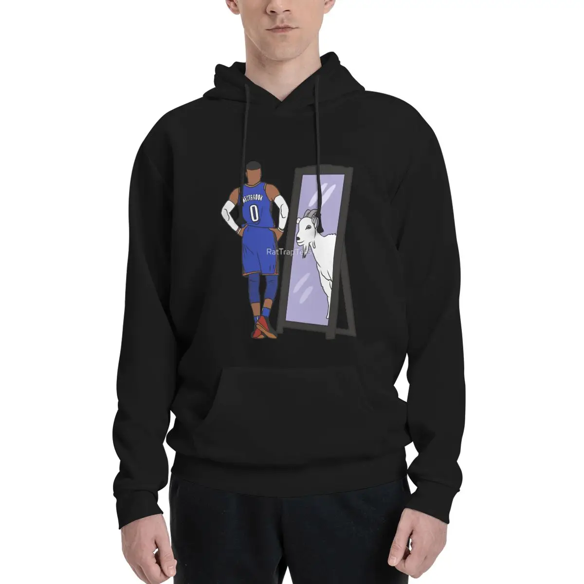 Рассел Уэстбрук Зеркало GOAT (Оклахома-Сити) Толстовки с капюшоном в стиле аниме