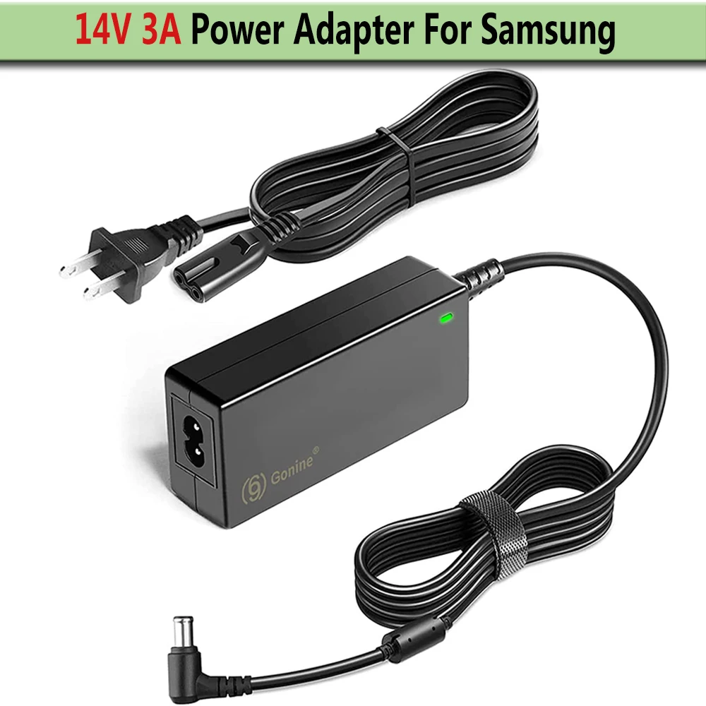 

For Samsung Monitor Power Supply Charger Cable,14V 3A AC Adapter Cord for Samsung SyncMaster 15" 17" 18" 19" 20" 22" 23" 24" 27"