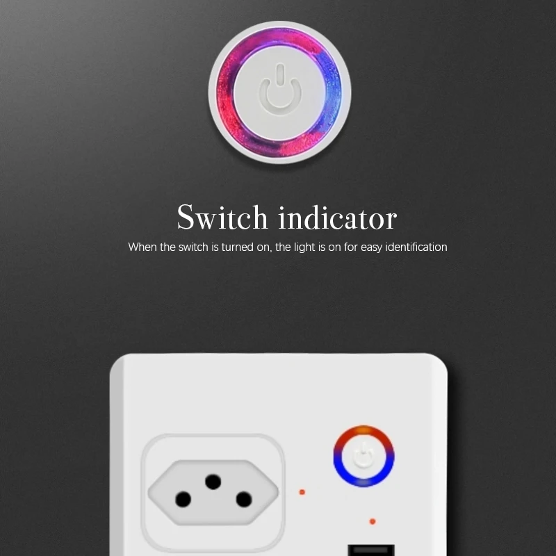 Бразильский смарт-удлинитель с Wi-Fi, электрическая розетка с 4 USB портами для быстрой зарядки, таймером, управлением через приложение, голосовым управлением, работает с Alexa Google