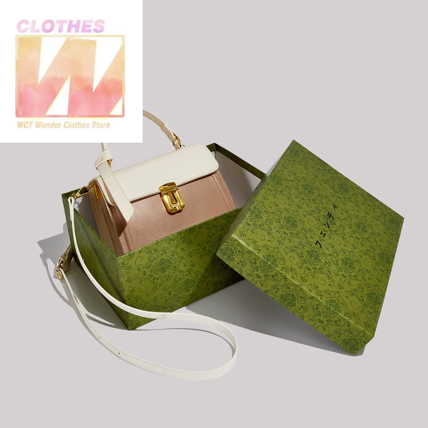 2023 New Trend High Quality PU Leather Contrast Color Shoulder Bags for Women Solid Crossbody Handbag Totes Handle Korean Style