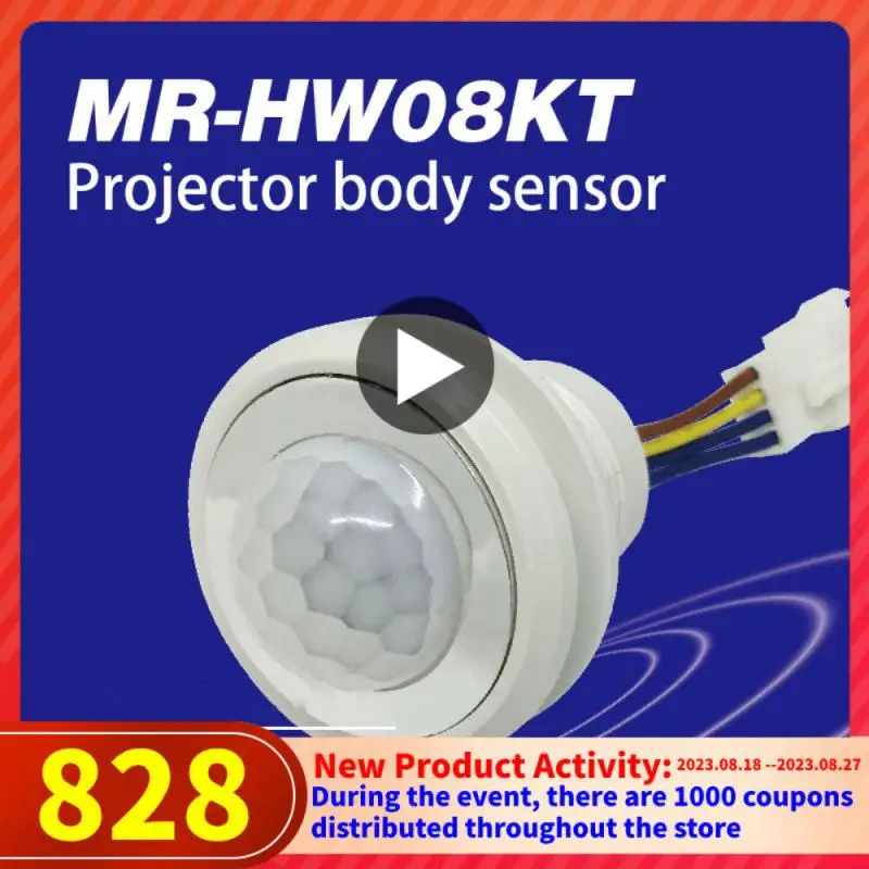 

CORUI AC 85V-265V LED Embedded PIR Infrared Detector IR Infrared Motion Sensor Switch Adjustable Time Delay Lighting Switch Home