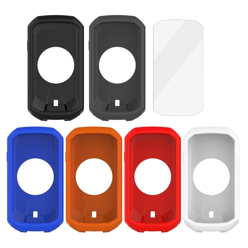 Силиконовый чехол для велосипедного компьютера с защитной пленкой экрана цвета