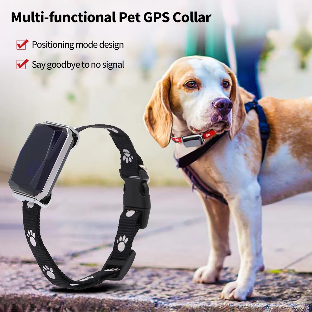 

Smart GPS Tracking Collar Pet Locator Universal IP67 Waterproof Mini Tracking For Cats And Dogs Positioning Tracker Locating