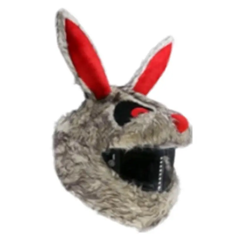 

Плюшевые мотоциклетные шлемы, защитные, на все лицо, с забавным мультяшным рисунком, в подарок