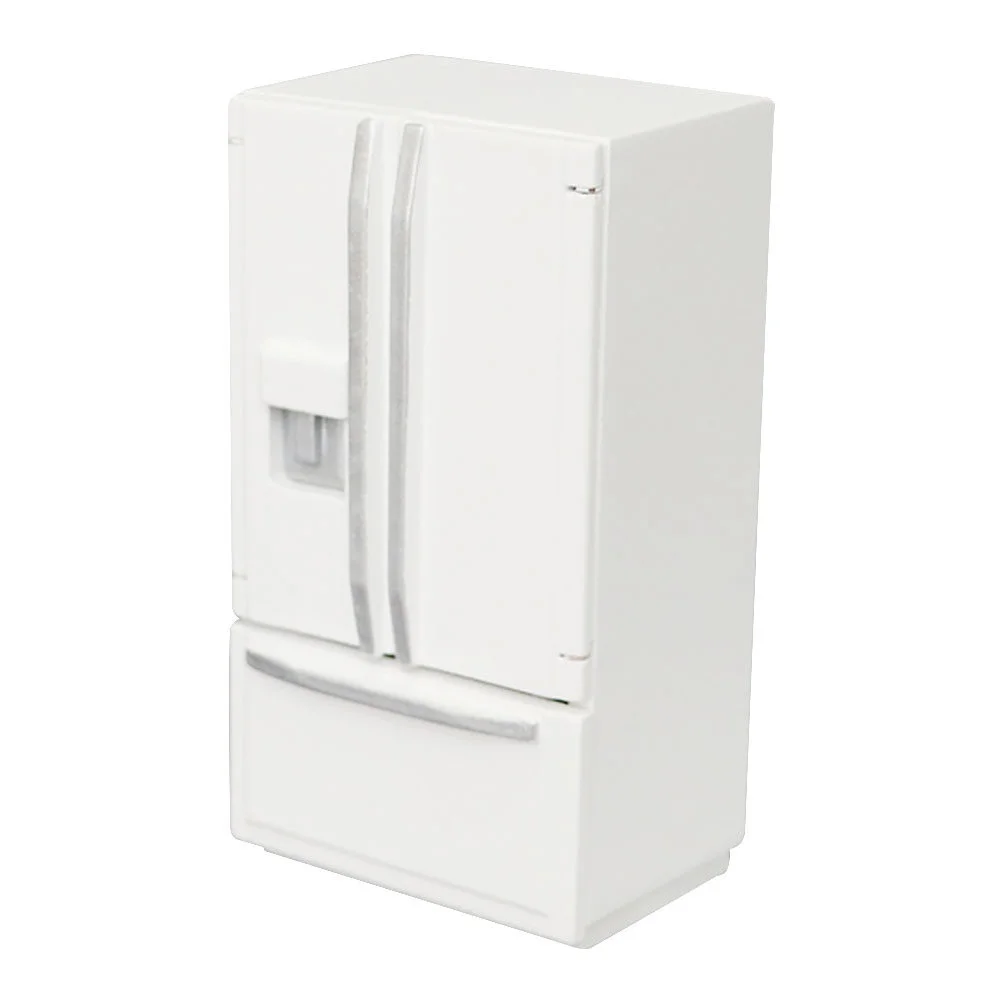 

Baby Wood Furniture Decor Miniature Refrigerator Model Micro Landscape Prop