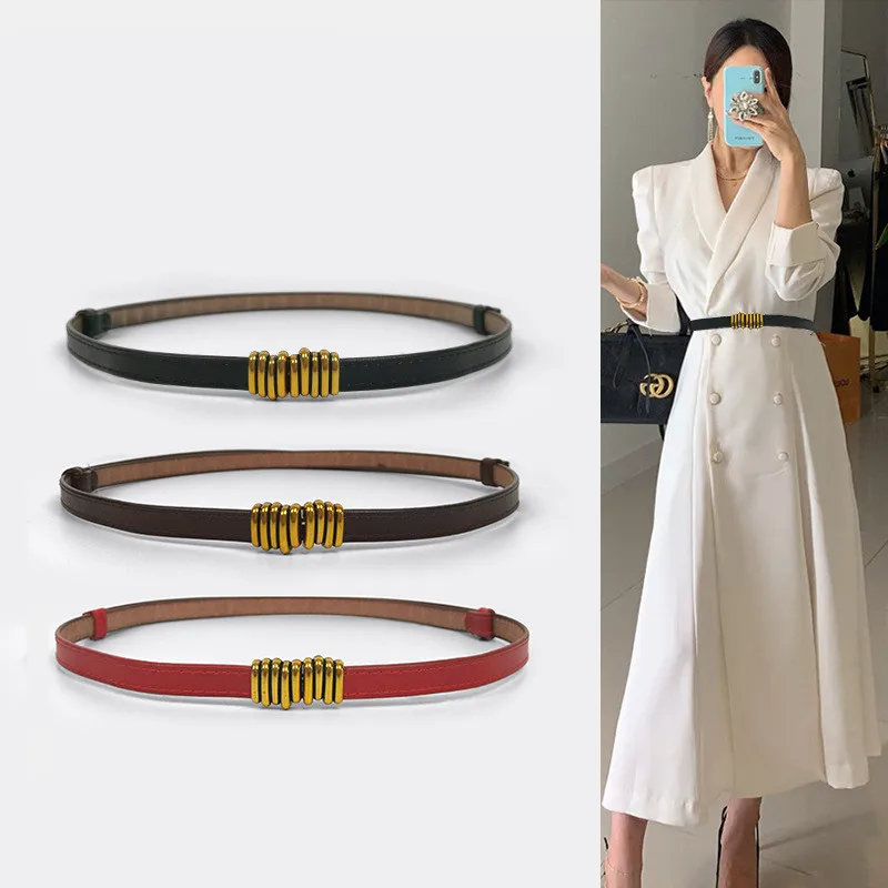 

Women's adjustable cowhide belt for women fashionable dress female belt luxury brand