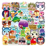 50pcs cute kawaii pvc animals stationery stickers for car phone laptop skaterboard guitar notebook scrapbooking luggage sticker