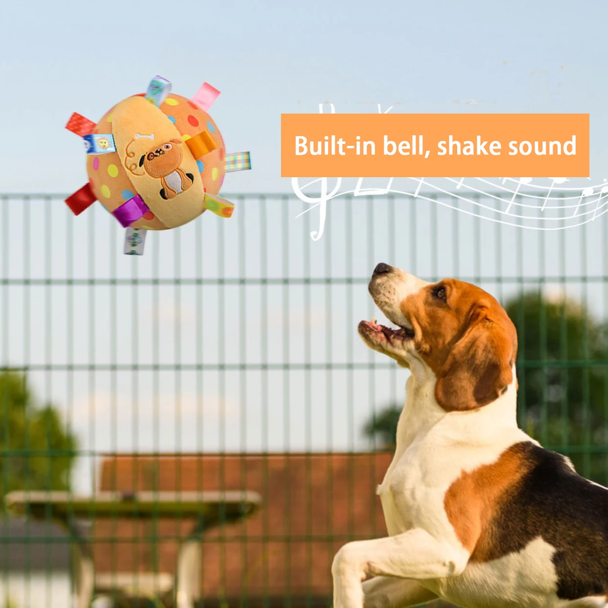 

Pet Dog Sounding Toy Ball Plush Bell Ball to Relieve Boredom
