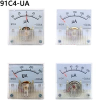 dc microammeter 91c4 0 100ua rectangle analog panel ammeter gauge amperemeter class 2 5 4545mm