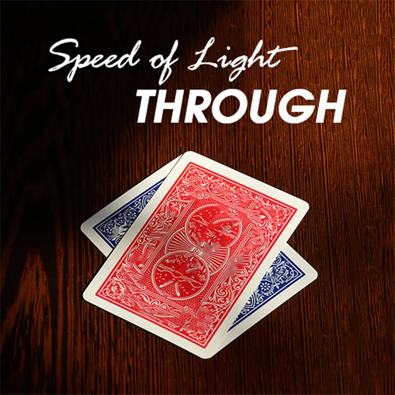 

Speed of Light Through - Magic Trick,Card Magic Props Illusions Close up Magic Gimmick Magician Easy To Do
