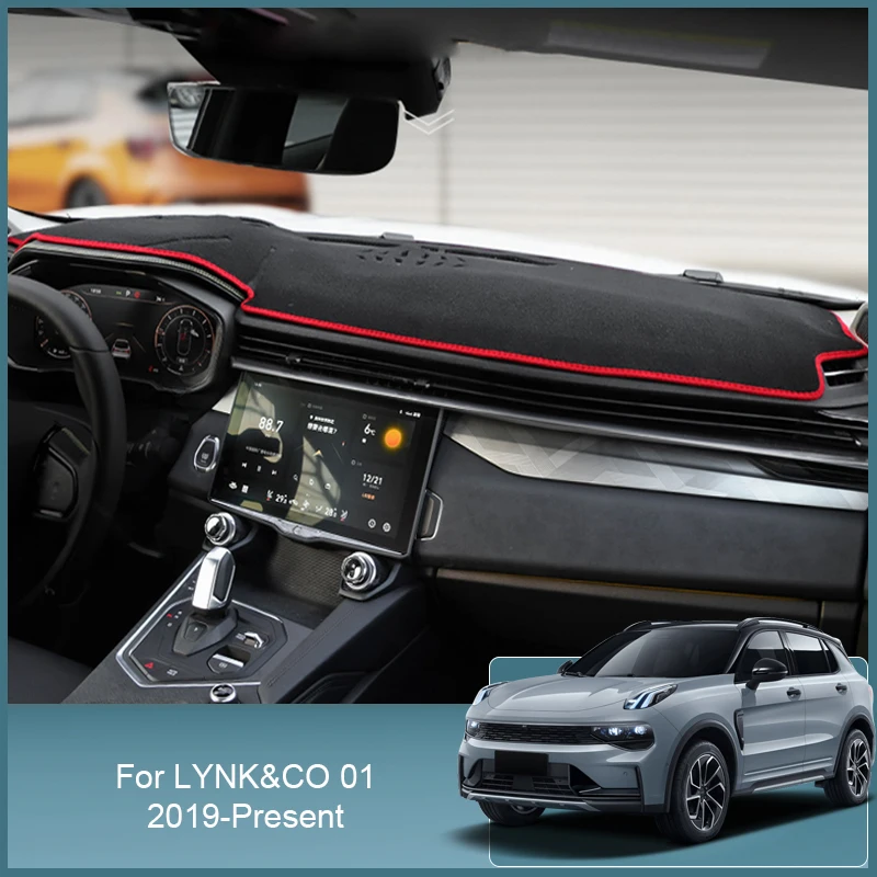 

Чехол для автомобильной приборной панели, защитная подкладка, искусственные Аксессуары для автомобилей LYNK & CO 01 2019-подарок RHD & LHD