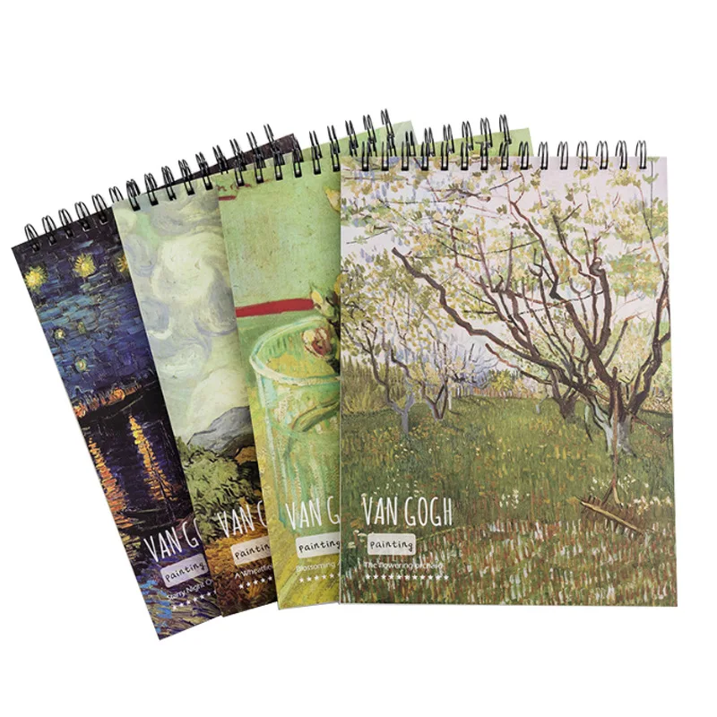 A4 Sketchbook Sketch Paper 100P Art Graffiti Painting Hand-Painted Agenda Planner Coloring Book Kawaii Notebook DIY Journal