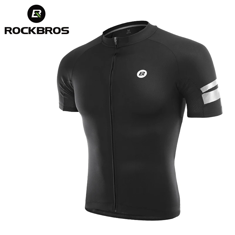 Rockbros official Cycling Jersey Breathable Skin-friendly Summer Quickdry Clothes Anti-UV Reflective Short Sleeve Suit