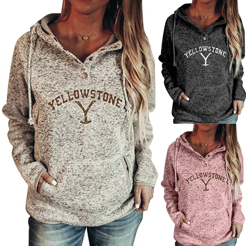 

2022yellow stone printed sweater - good quality