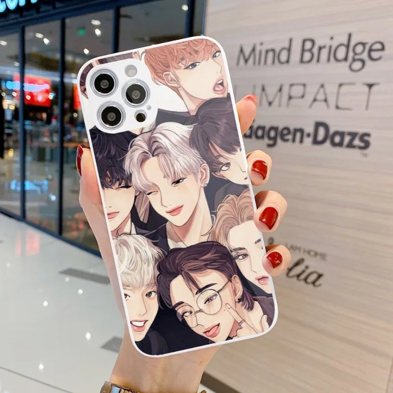 

Милый чехол для телефона ATEEZ манга для iPhone 14 13 12 11 Pro Max X XR XS 8 7 Plus, чехол для телефона из жидкого стекла