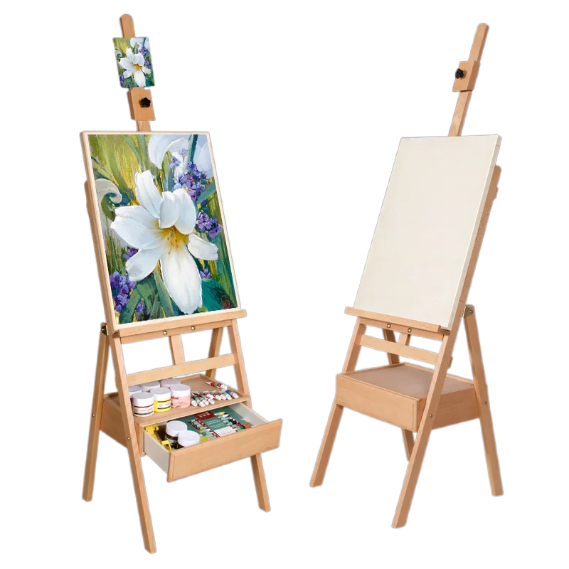 Easel Caballete Pintura Portable Painting Stand Drawer Artist Student Kid Oil Paint Wooden Easel Box Art Supplies Drawing Table