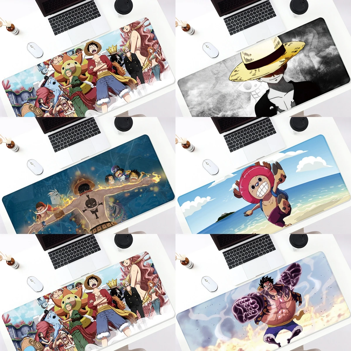 

One Piece Series Of Gaming Gaming Mouse Pads Thicker Lock Edge Computer Office Learning Table Cushion