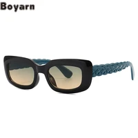 boyarn narrow sunglasses square color sunglasses modern charm catwalk glasses eyewear oculos trend sunglasses