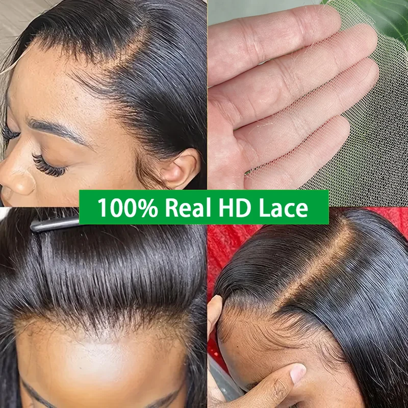 Фото Парик из натуральных волос 5x5 HD Lace Closure, волнистый, 13x4, с невидимой HD-сеткой, предварительно выщипанный, необработанный, натуральный цвет №3